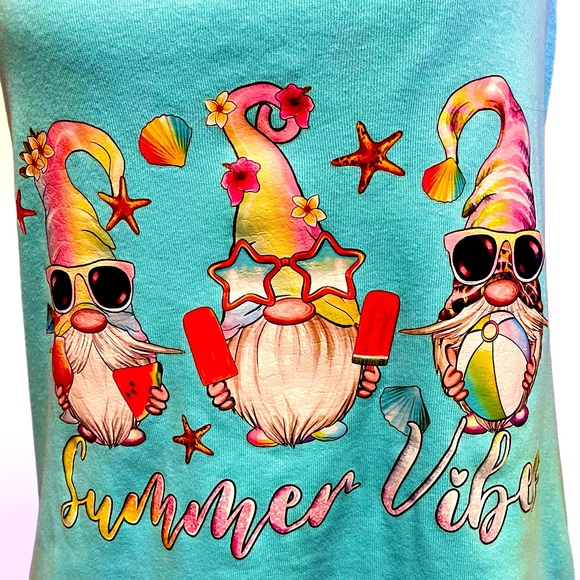 🔥 Summer Vibes gnome tank top 🔥 - Picture 2 of 3